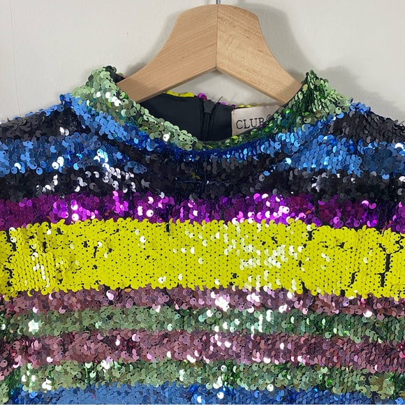 Club L London Multicolor Sequin Mini Dress - Picture 10 of 16